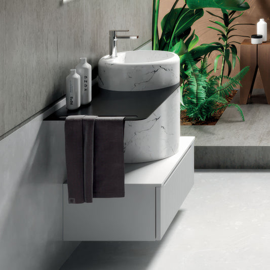 Hidra Ceramica Piano Slim in Metallo 100x46 per Lavabi Sphere/Komfort