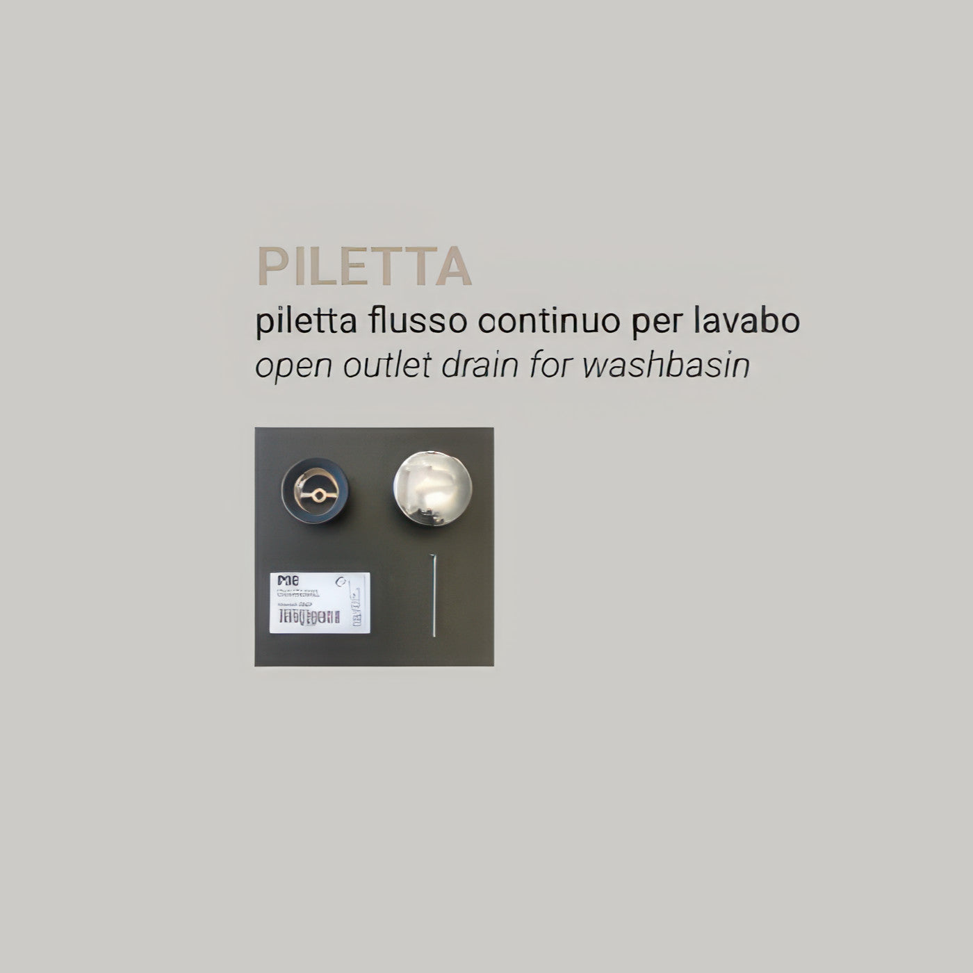 Hidra Ceramica Piletta Scarico Libero per Lavabo