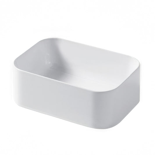 Disegno Ceramica Lavabo da Appoggio Serie Slim Misure 35x25 h 12 cm