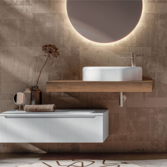 Hidra Ceramica Mensola in Legno 100x46