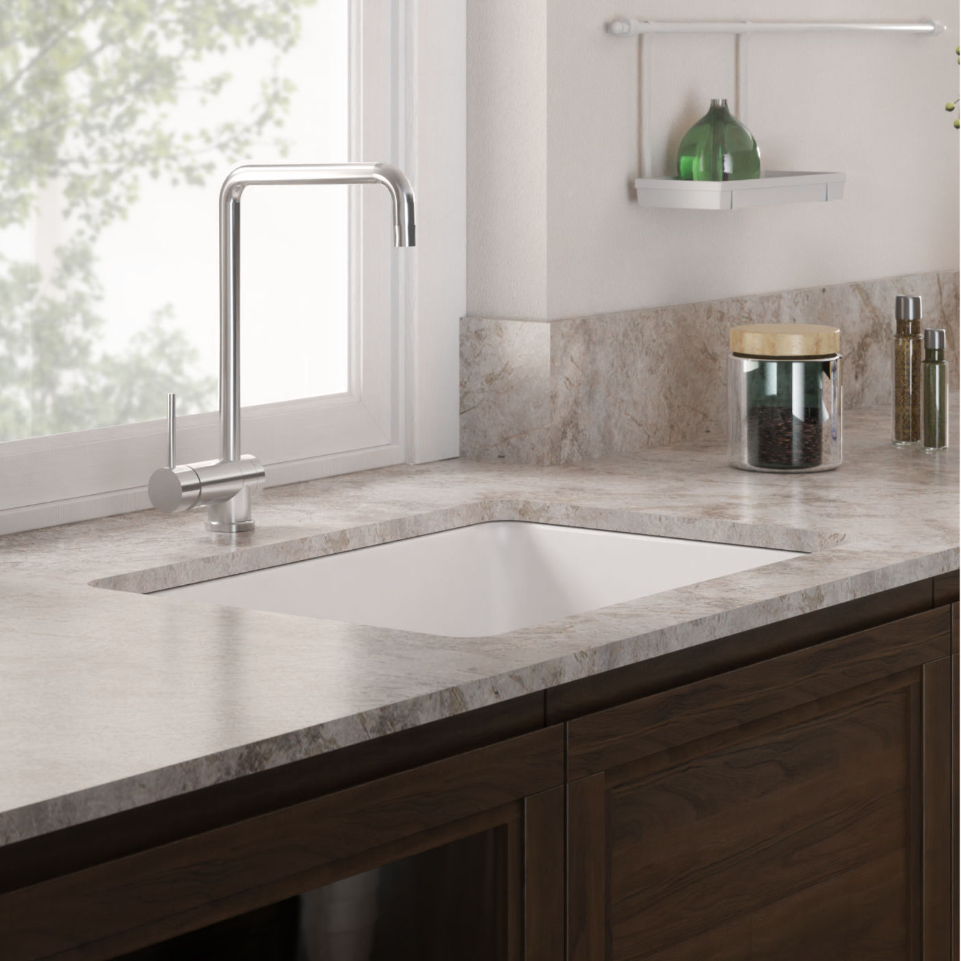 Disegno Ceramica Lavello Barrell Sopra e Sottopiano da 30"