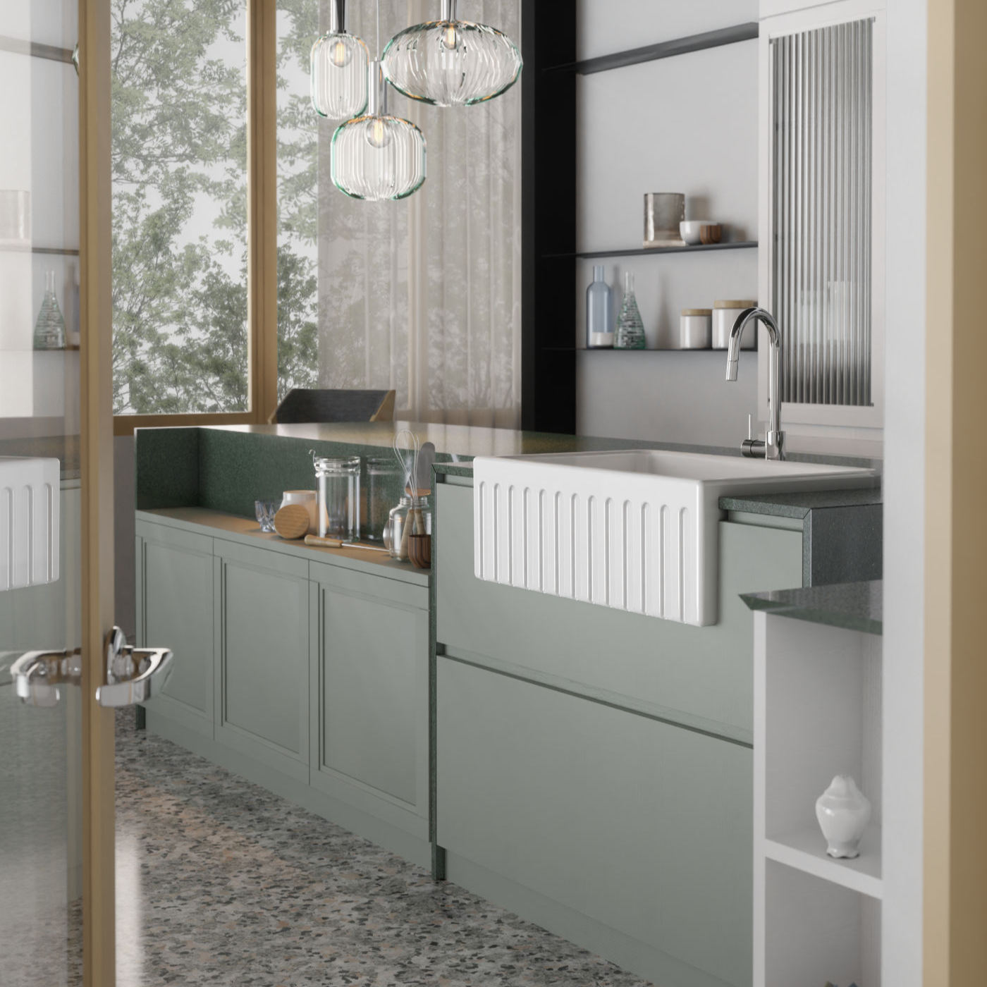 Disegno Ceramica Lavello Lake Sopra e Sottopiano da 33"