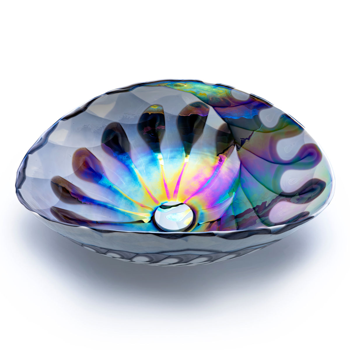 Lavabo Casanova Murano Ossido Blu