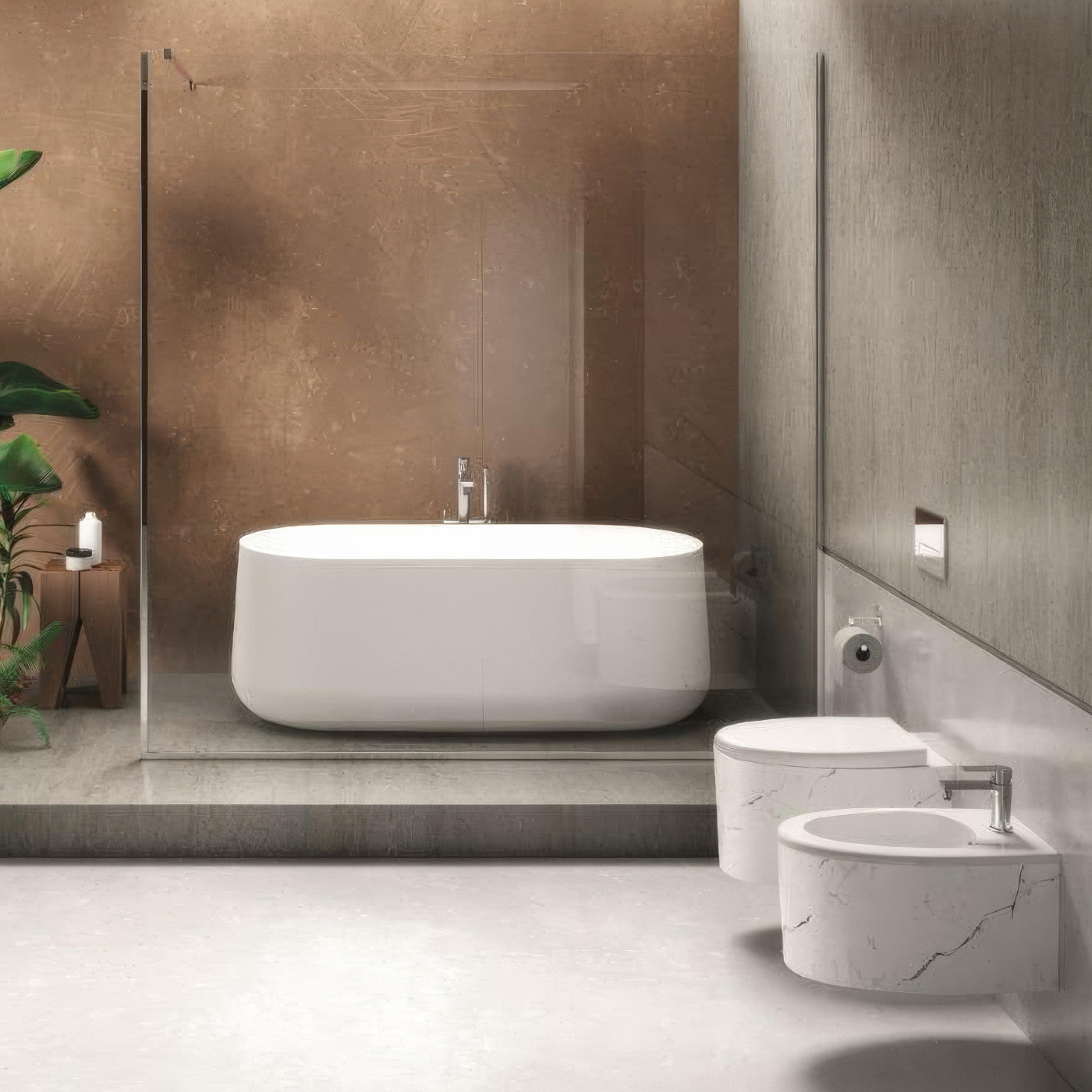 Hidra Ceramica Vasca da Bagno Komfort in Acrilico