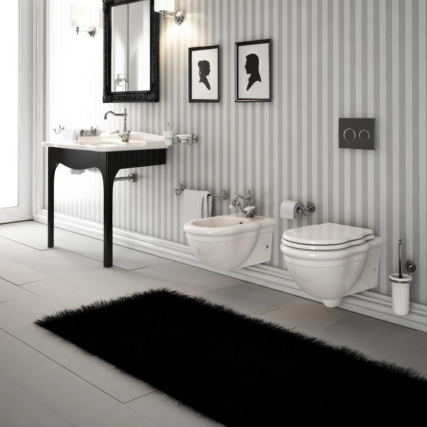 Hidra Ceramica Sanitari Ellade Bidet Sospeso