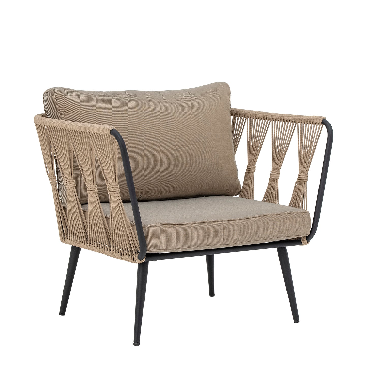 Bloomingville Pavone Lounge Chair, Brown, Metal