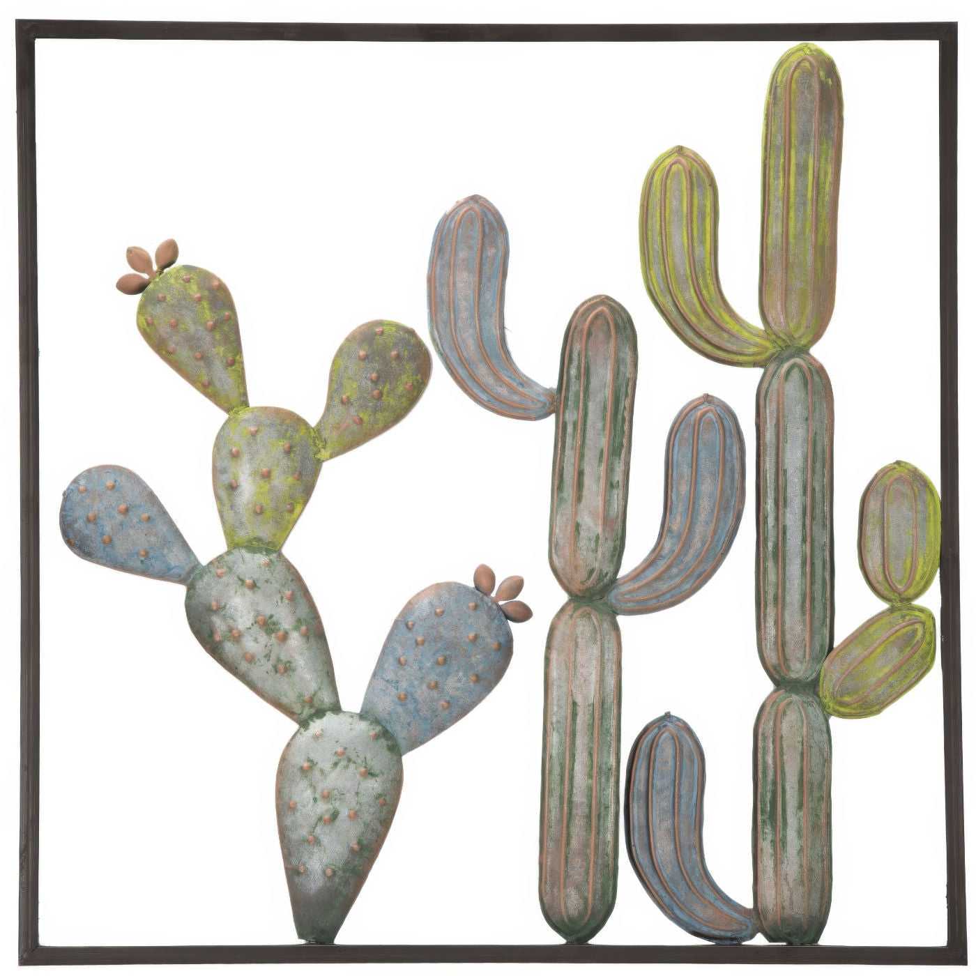 Mauro Ferretti Pannello in Ferro Cactus - Frame -C
