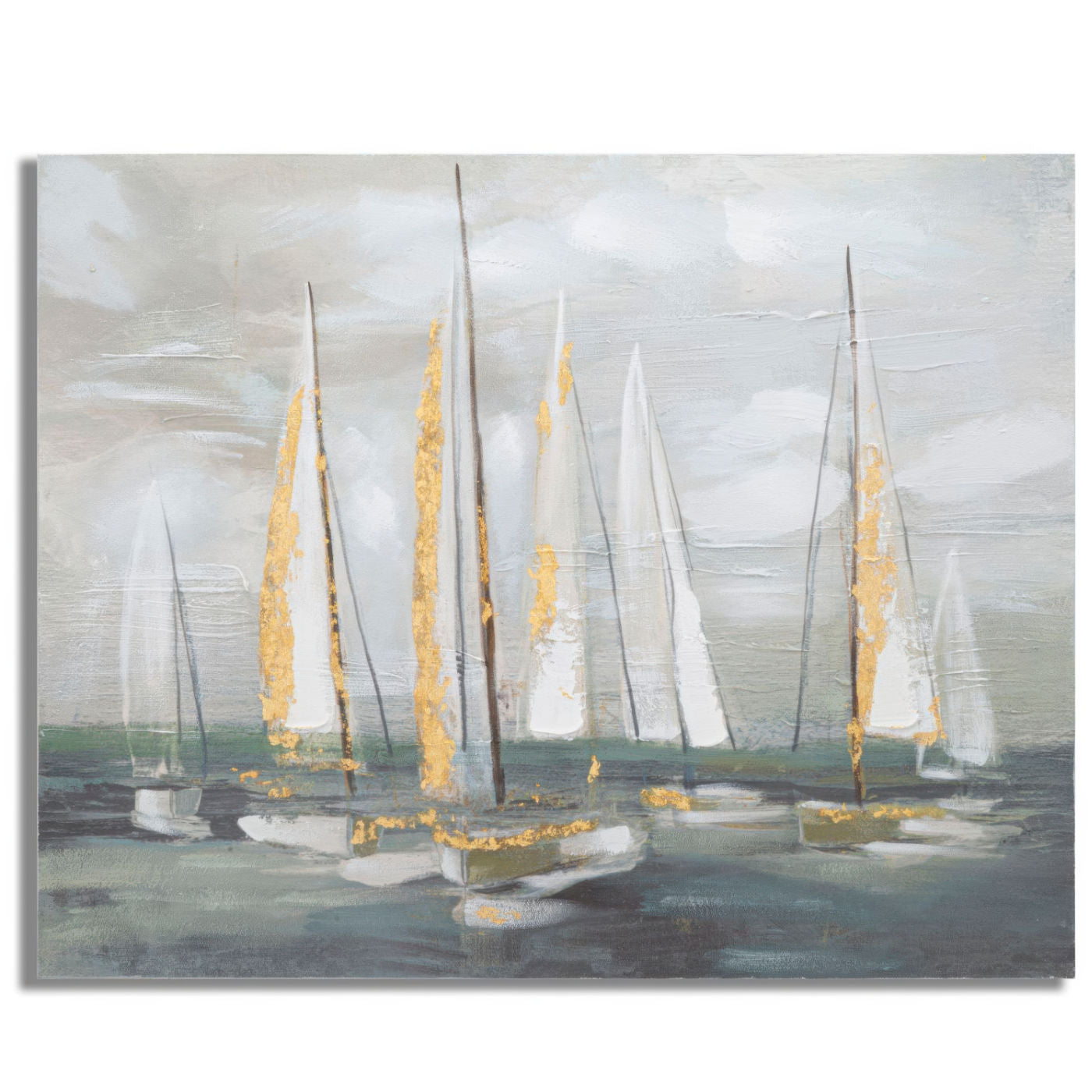 Mauro Ferretti Dipinto su Tela Gold Boat