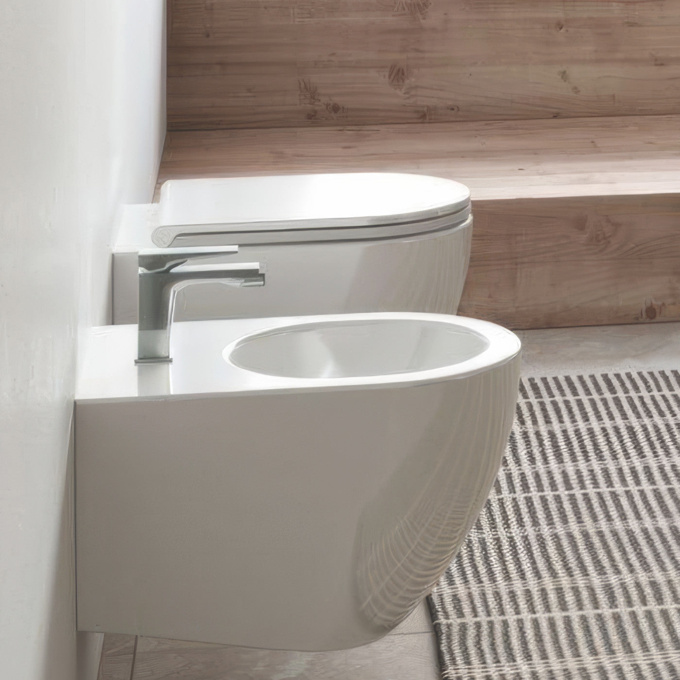 Hidra Ceramica Tour Bidet Sospeso filomuro
