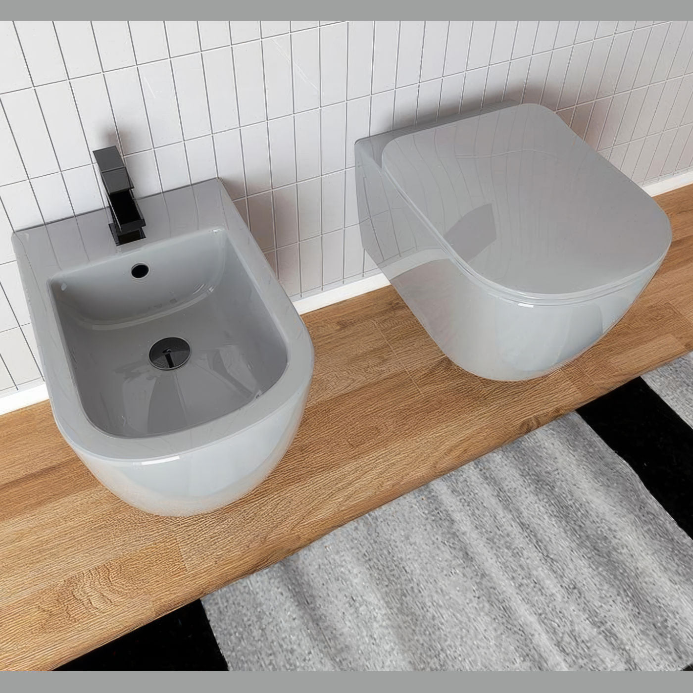 Hidra Ceramica Sanitari Faster Bidet Sospeso