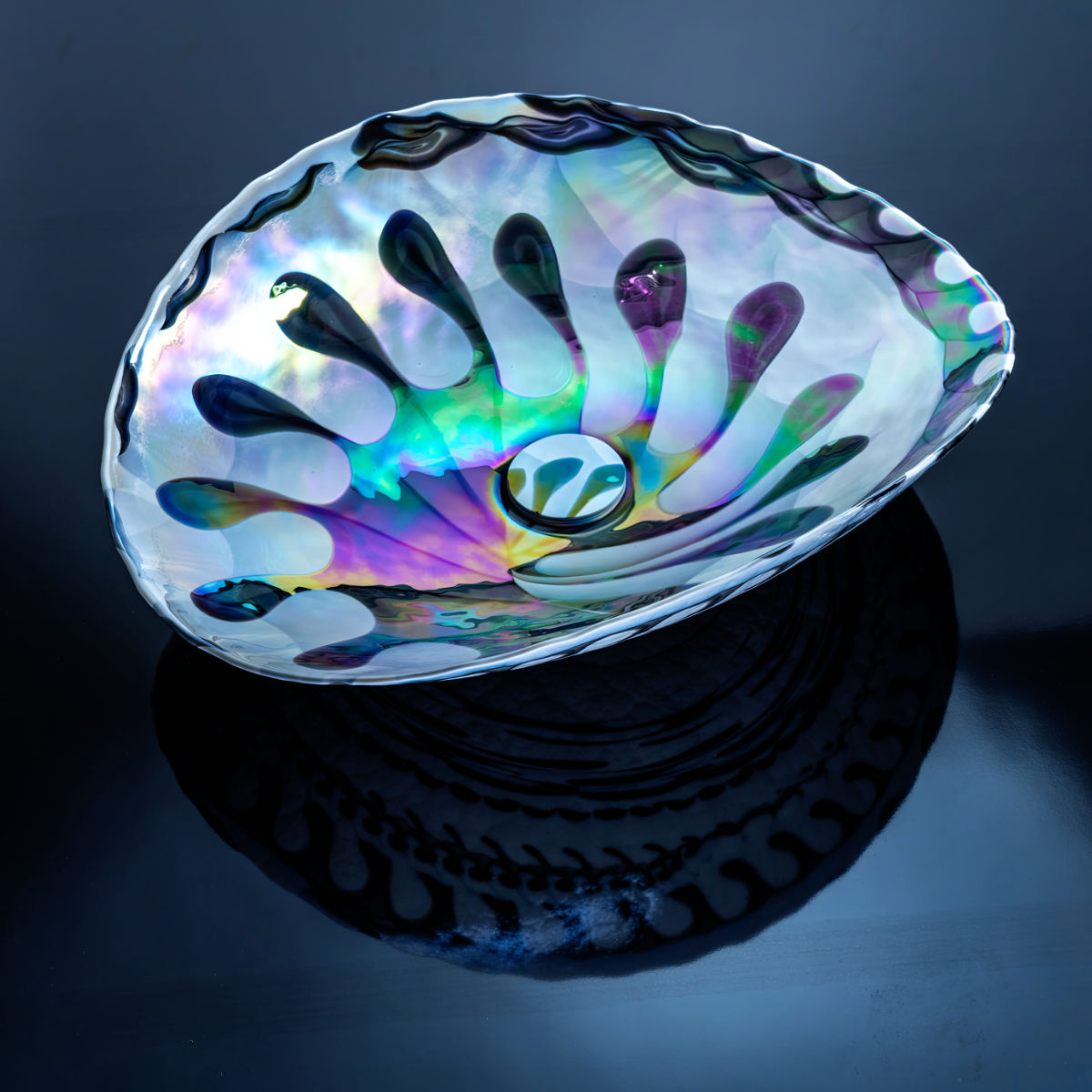 Lavabo Vivaldi Murano Ossido Blu