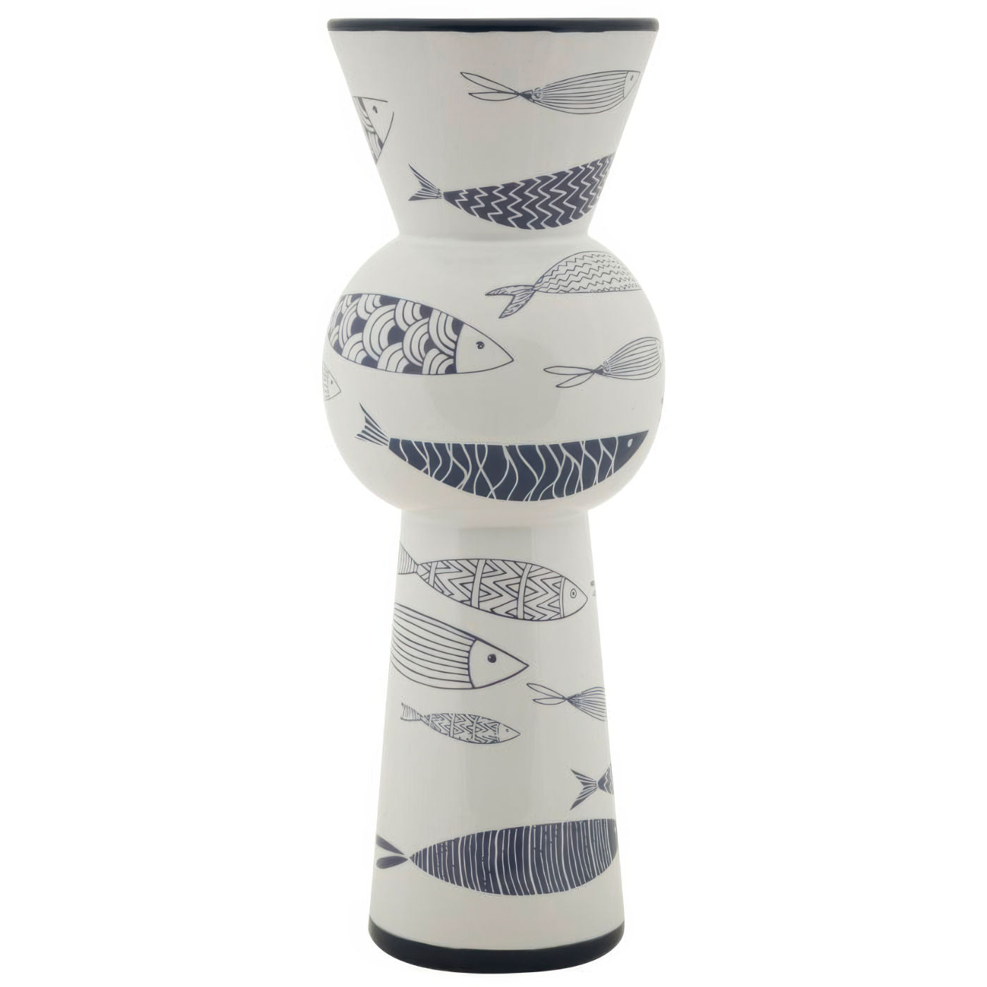 Mauro Ferretti Vaso Ceramica Fish Tall CM Ø 14x38,5
