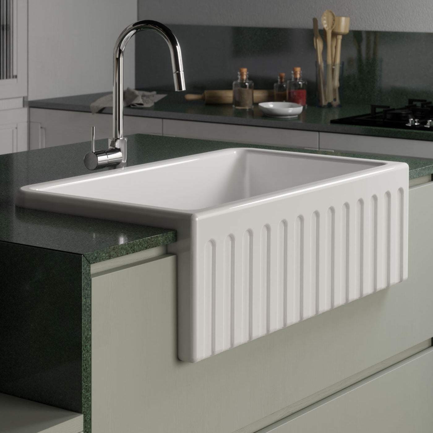 Disegno Ceramica Lavello Lake Sopra e Sottopiano da 33"