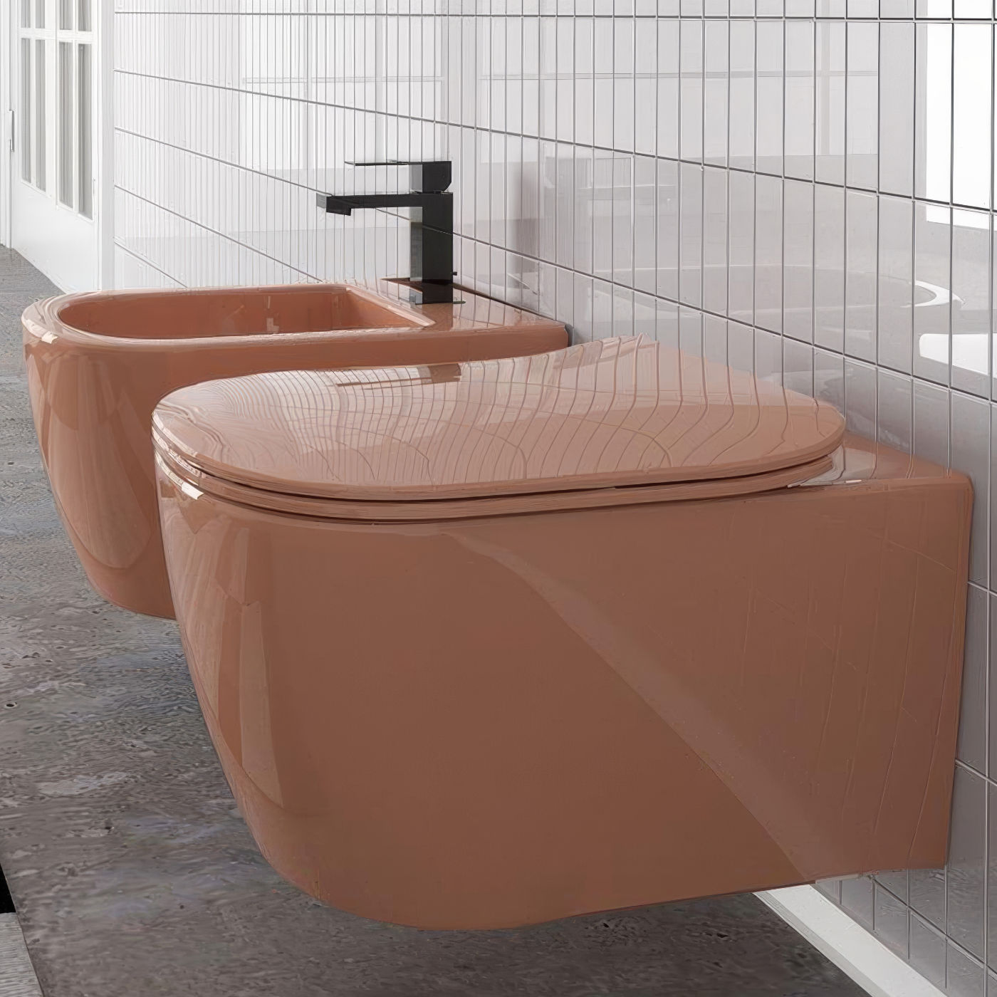 Hidra Ceramica Sanitari Faster Bidet Sospeso