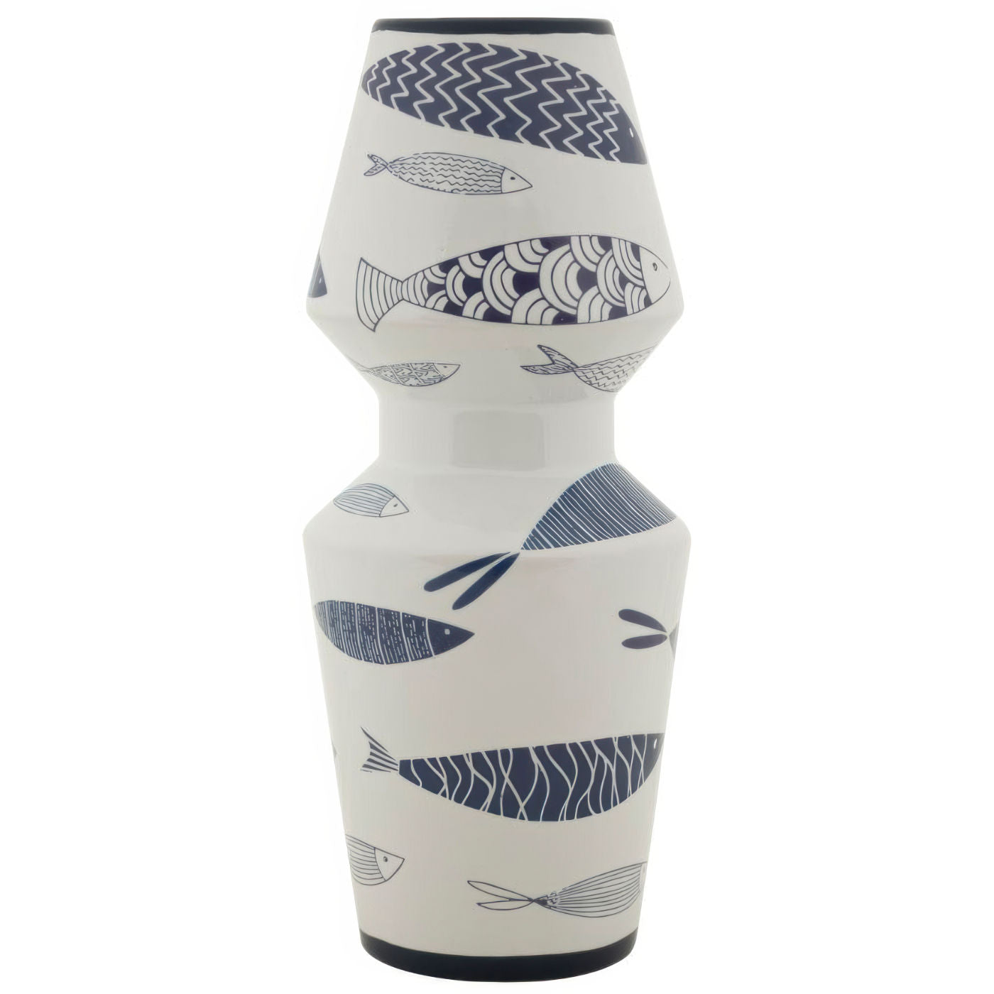 Mauro Ferretti Vaso Ceramica Fish Double CM Ø 14x34