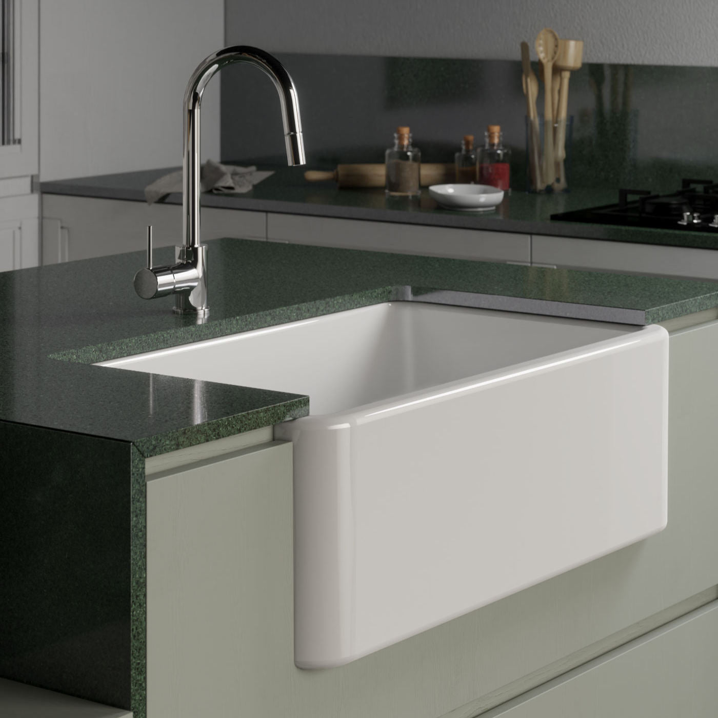 Disegno Ceramica Lavello Lake Sopra e Sottopiano da 33"