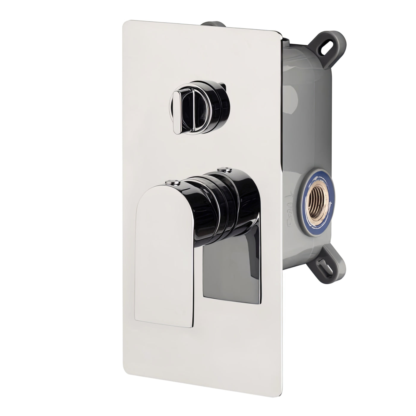 Demm Miscelatore monocomando incasso PLANA 2 vie, Finitura Cromo con cassetta deviatore ceramico