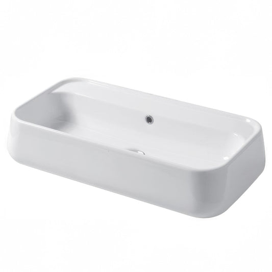 Disegno Ceramica Lavabo Catino Appoggio e/o Parete 80 con foro rubinetto