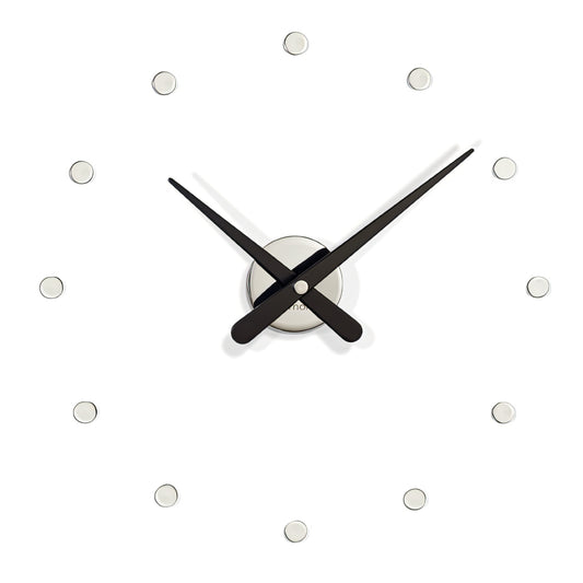 Rodon mini L - Orologio da parete finitura nera