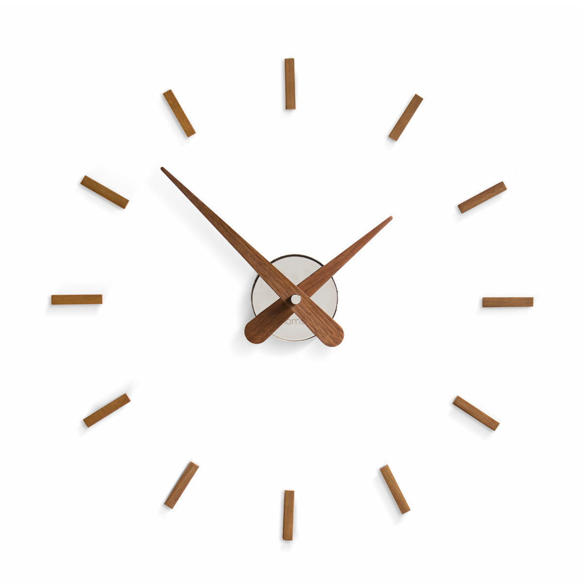 Sunset - Orologio da parete finitura cromo