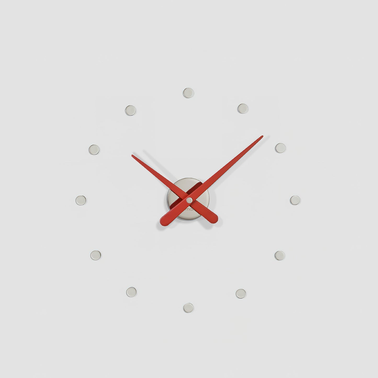 Rodon mini L - Orologio da parete finitura rossa