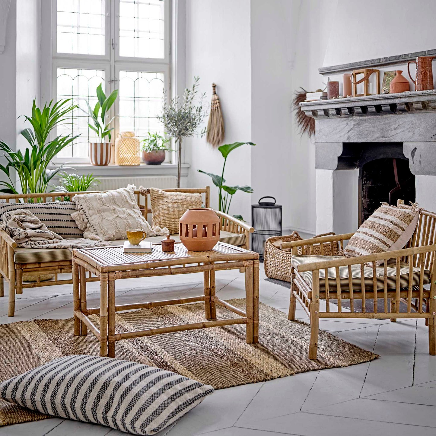Divano Sole bamboo naturale di Bloomingville