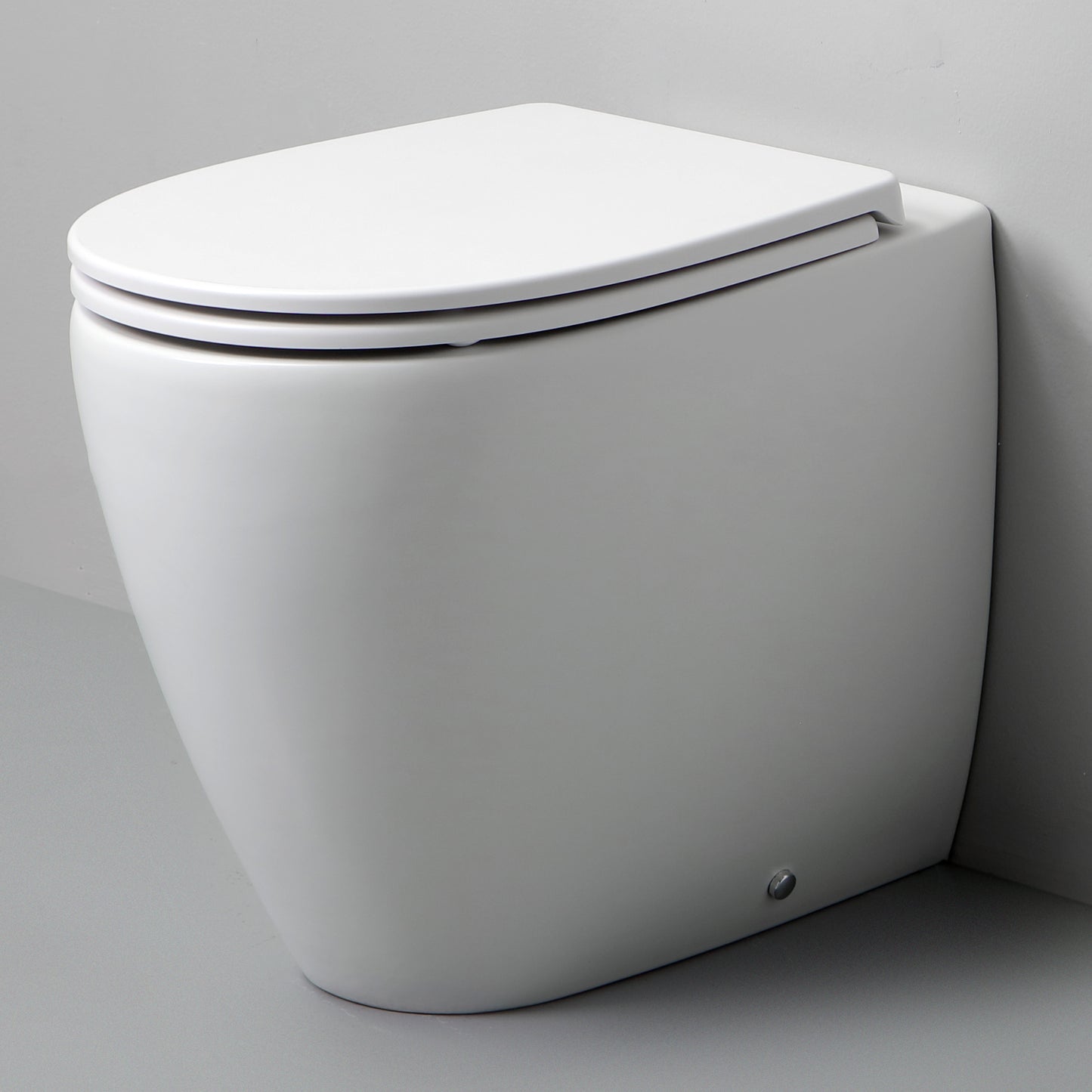 White Ceramic Serie Basic Circle - Vaso a terra