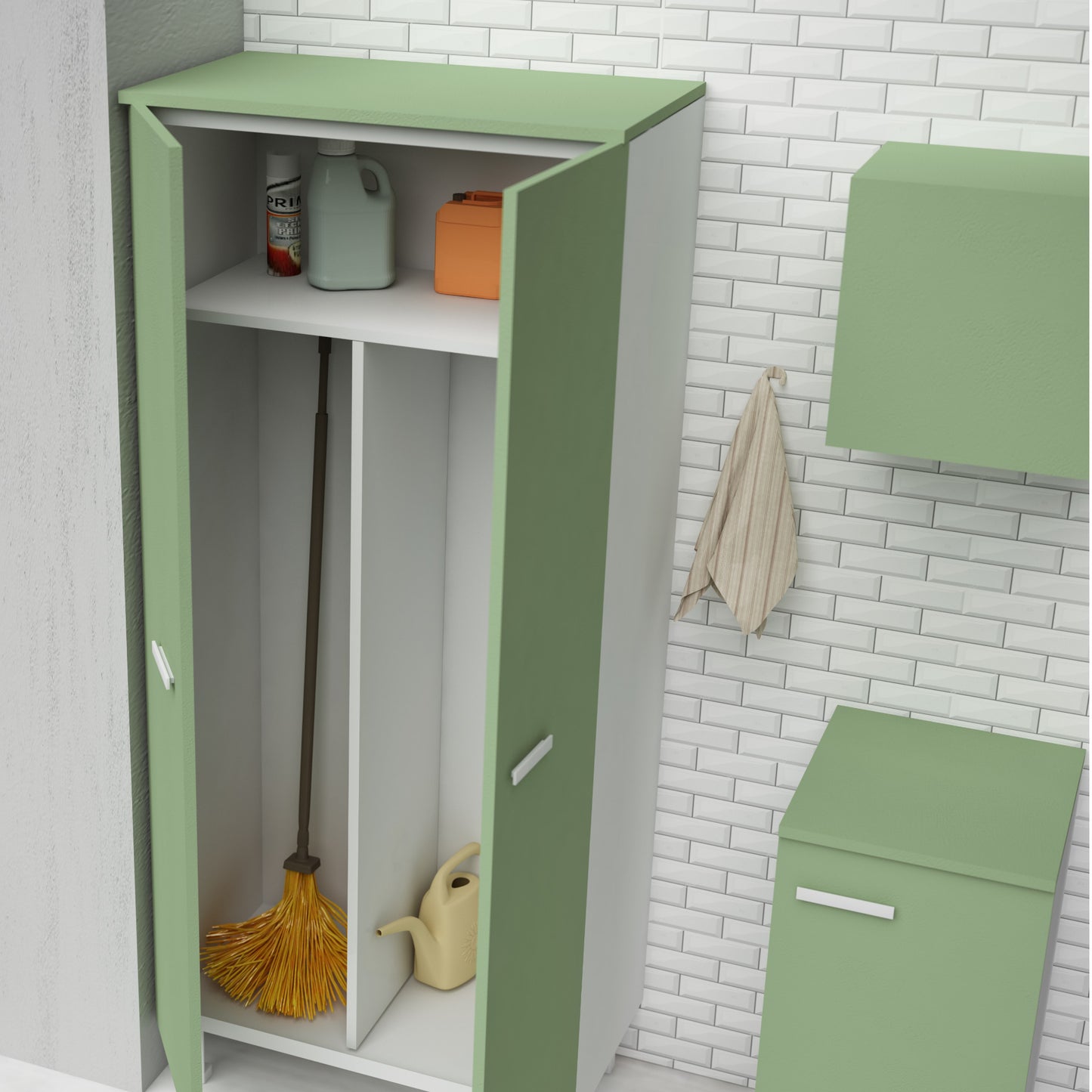 Serie Cubo - Colonna armadio cm 60 portascope