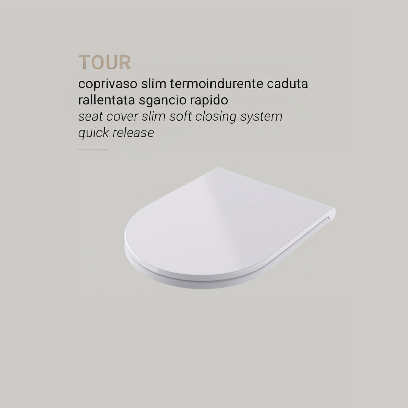 Hidra Ceramica Copriwater Tour Slim Termoindurente