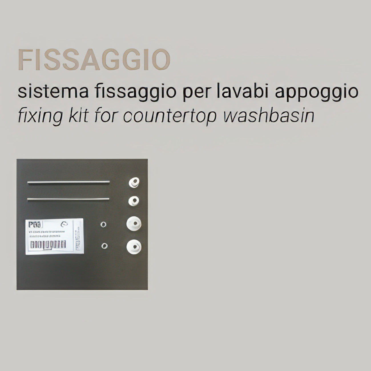 Hidra Ceramica Sistema di fissaggio per lavabo appoggio