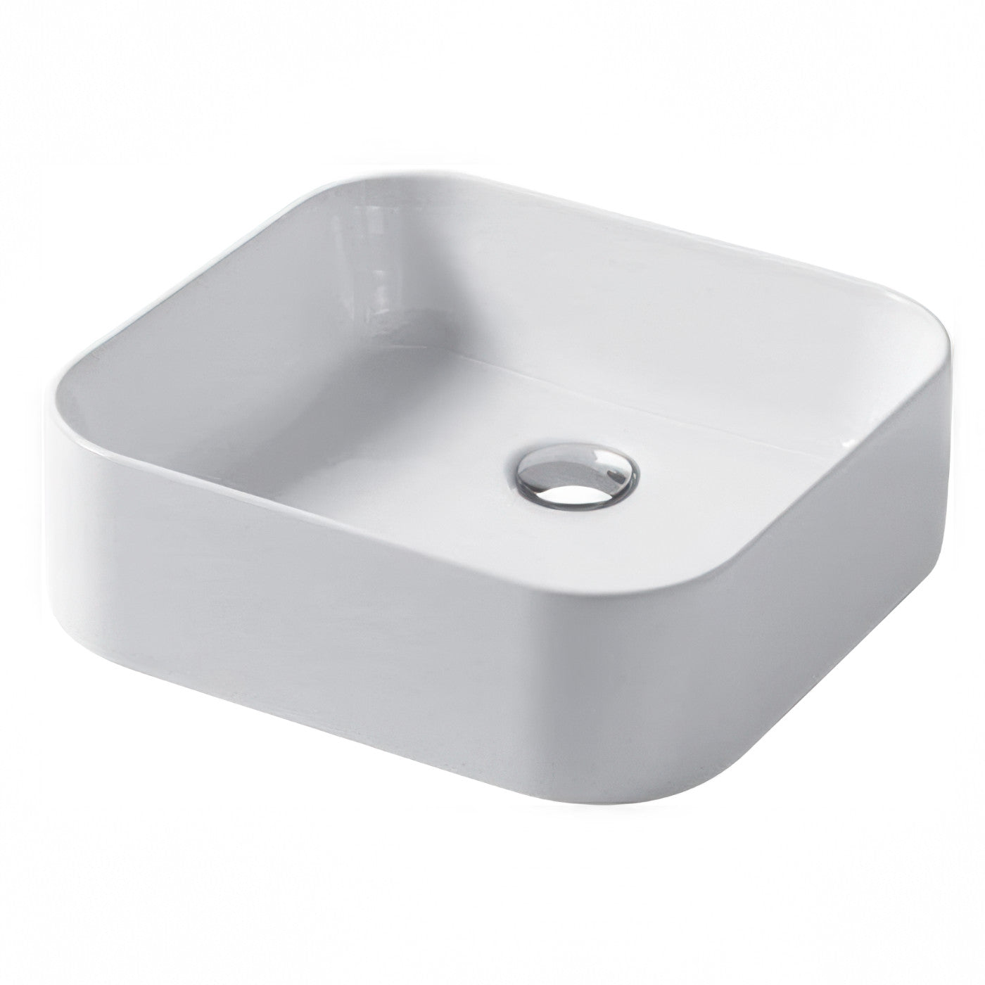 Disegno Ceramica Lavabo da Appoggio Serie Slim Misure 40x38 h 12 cm