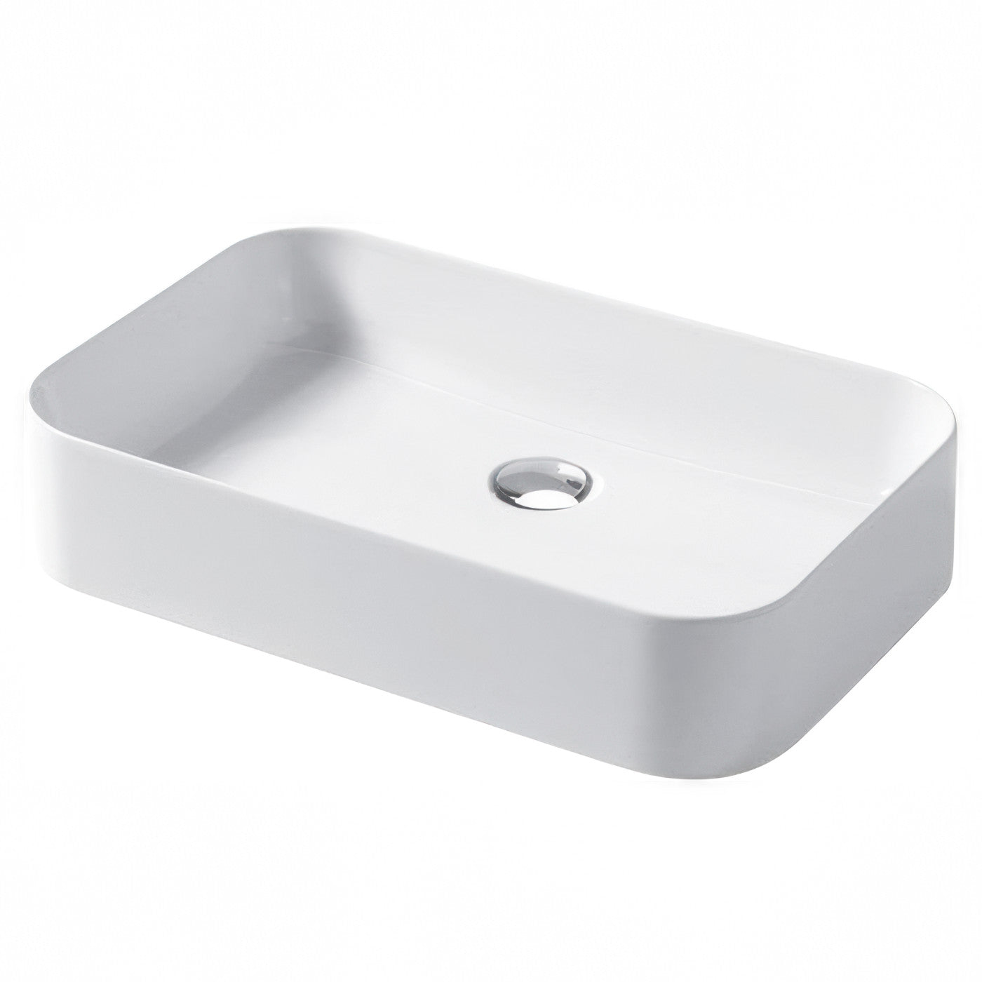 Disegno Ceramica Lavabo da Appoggio Serie Slim Misure 60x38 h 12 cm