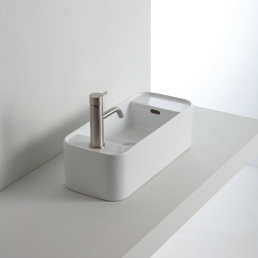 Lavabo Geo-Mini da appoggio con troppopieno