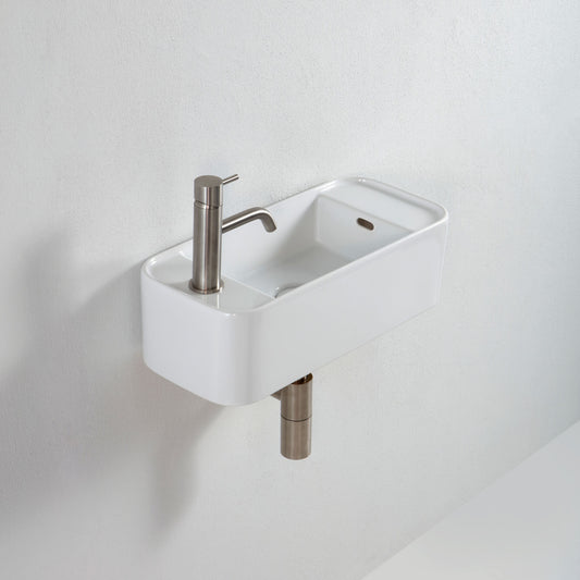 Lavabo Geo-Mini sospeso con troppopieno