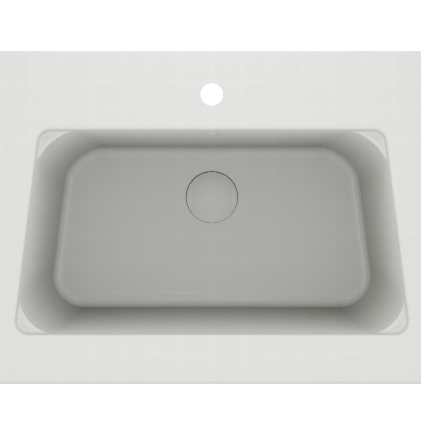 Disegno Ceramica Lavabo/Lavatoio Maxy Appoggio Incasso 70x50 c/ Foro rubinetto