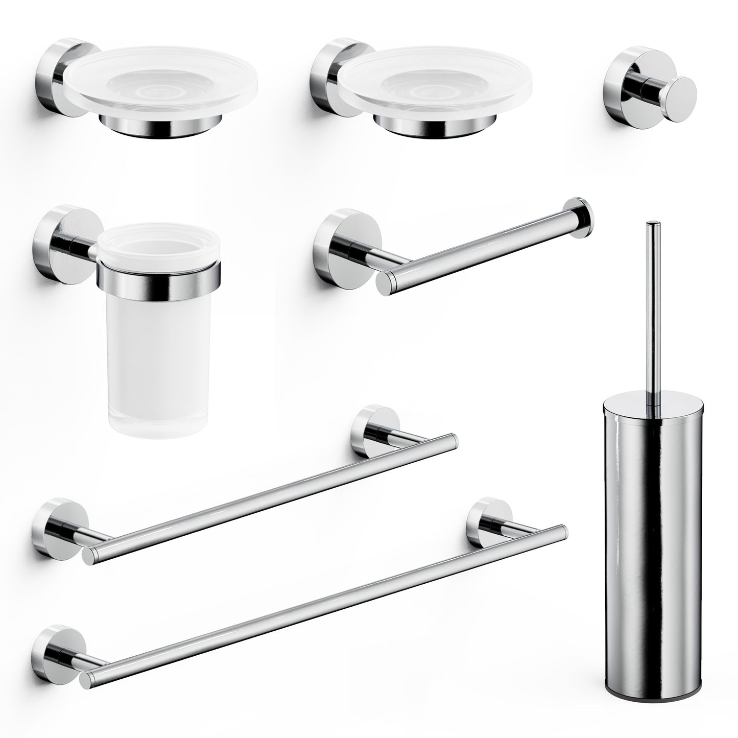 Capannoli Set Accessori da bagno Pratica PR100_8VS