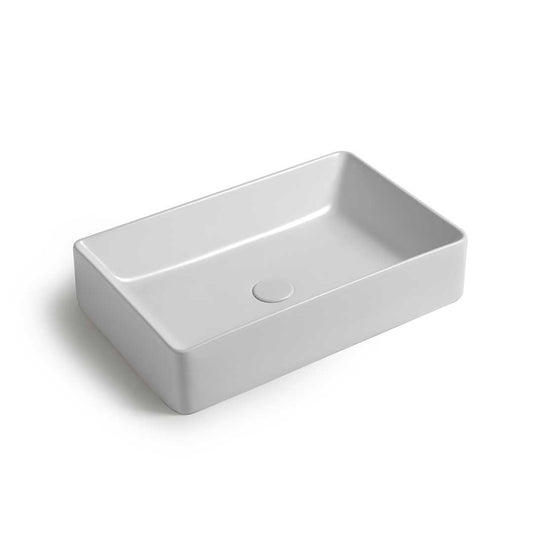 Slim 60 - Lavabo da appoggioWhite Ceramic Slim 60 - Lavabo da appoggio