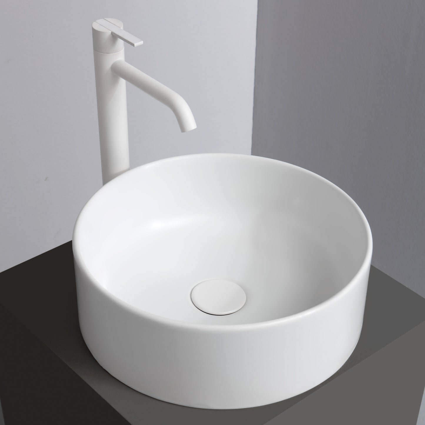 White ceramic - Lavabo da appoggio