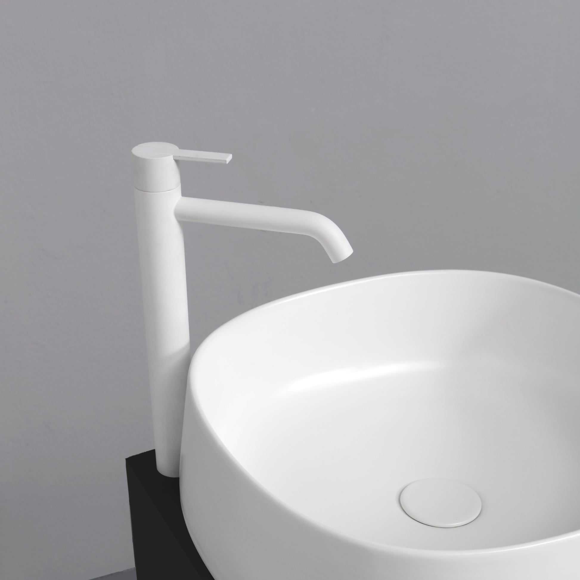 White ceramic Jumper - Lavabo appoggio 42x42